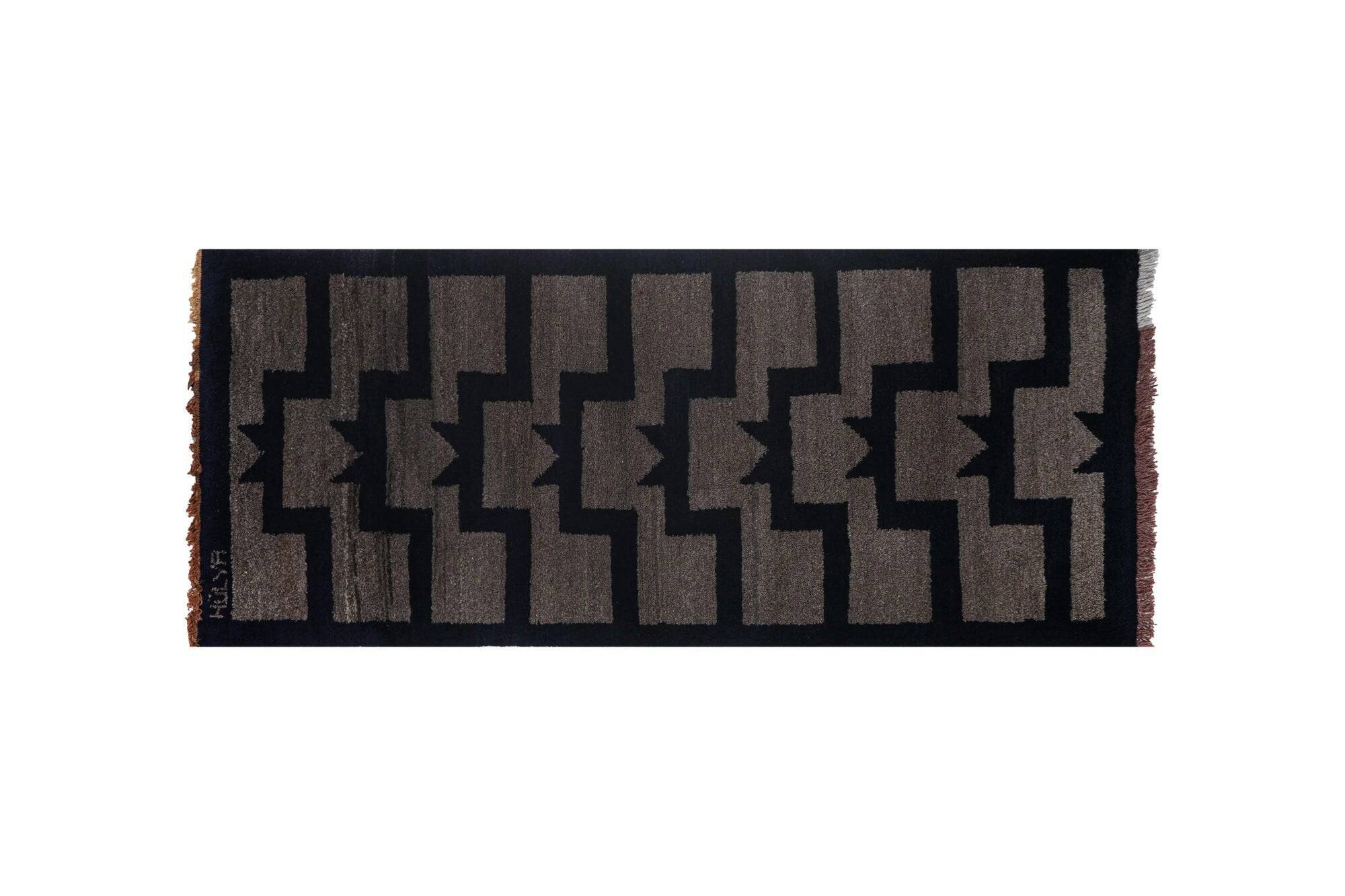 Vintage Turkish rug handmade 83x190 cm
