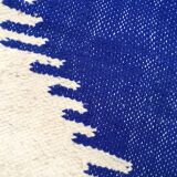 Moroccan Berber kilim ecru with colorful patterns 312x200cm