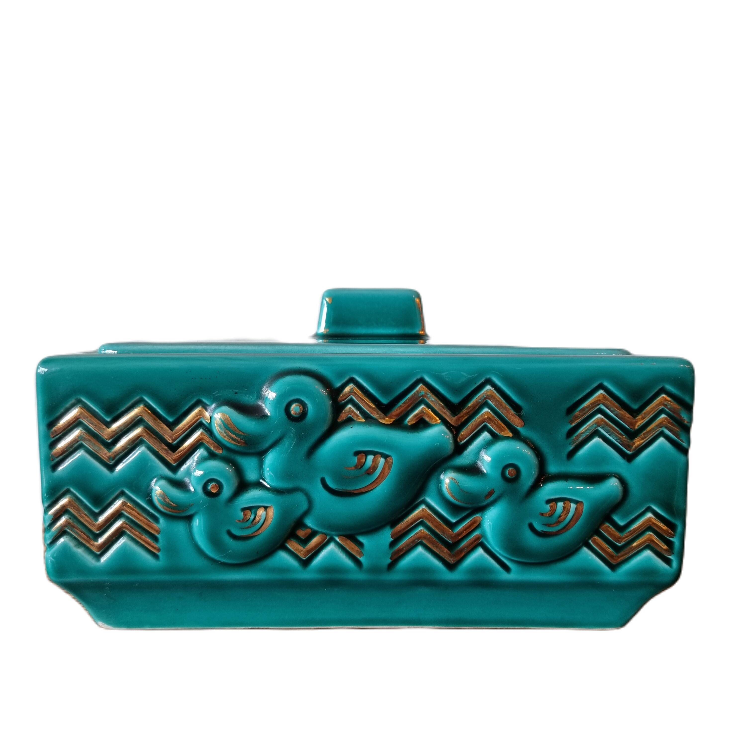 French Art Deco Ceramic Cookie Jar From The 1930s