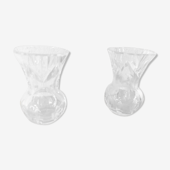 Paire de vases cristal