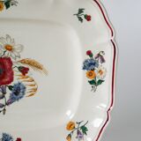 Rectangular dish Digoin Sarreguemines model Agreste, 1960