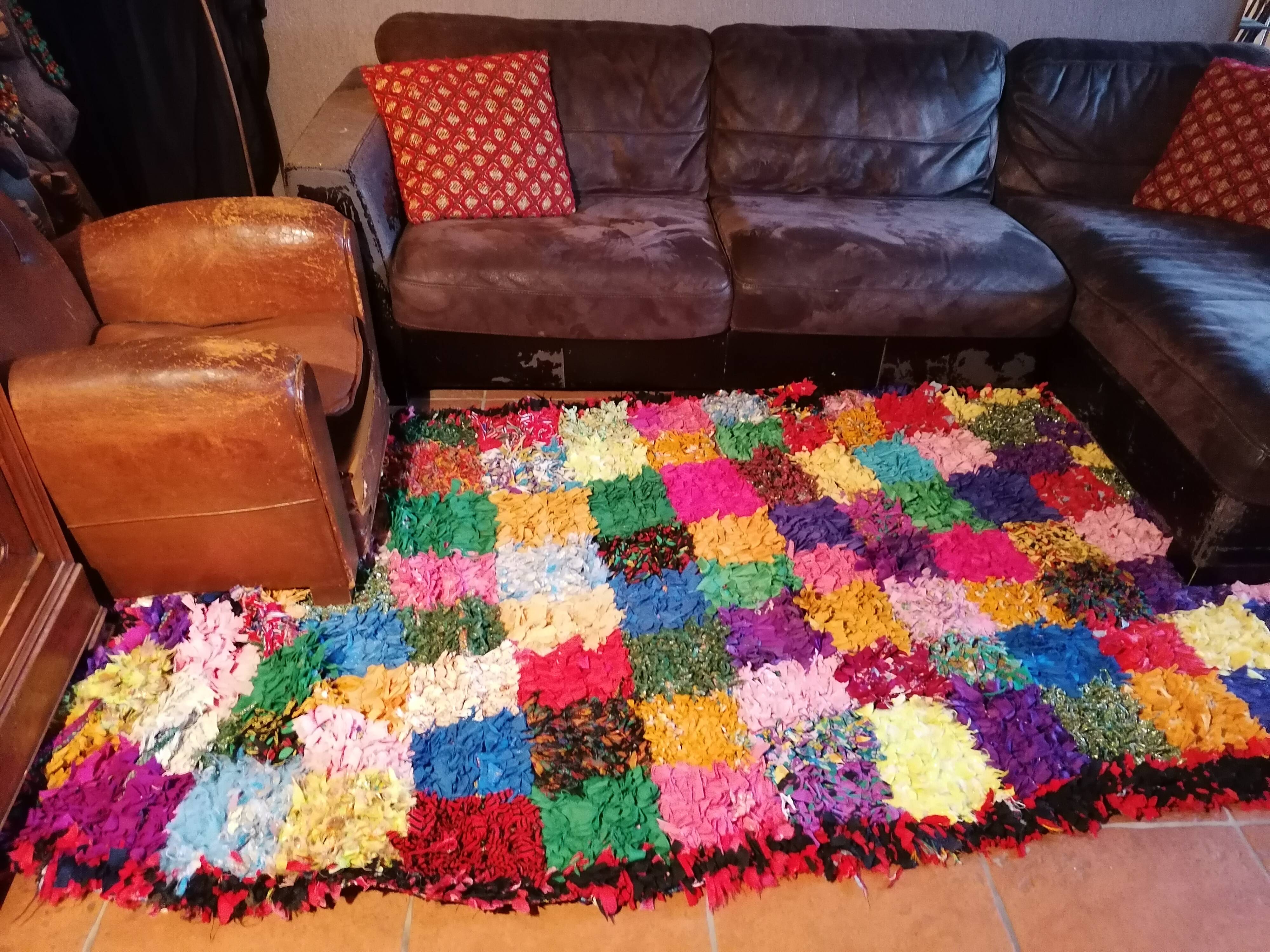 Old Berber butchery carpet