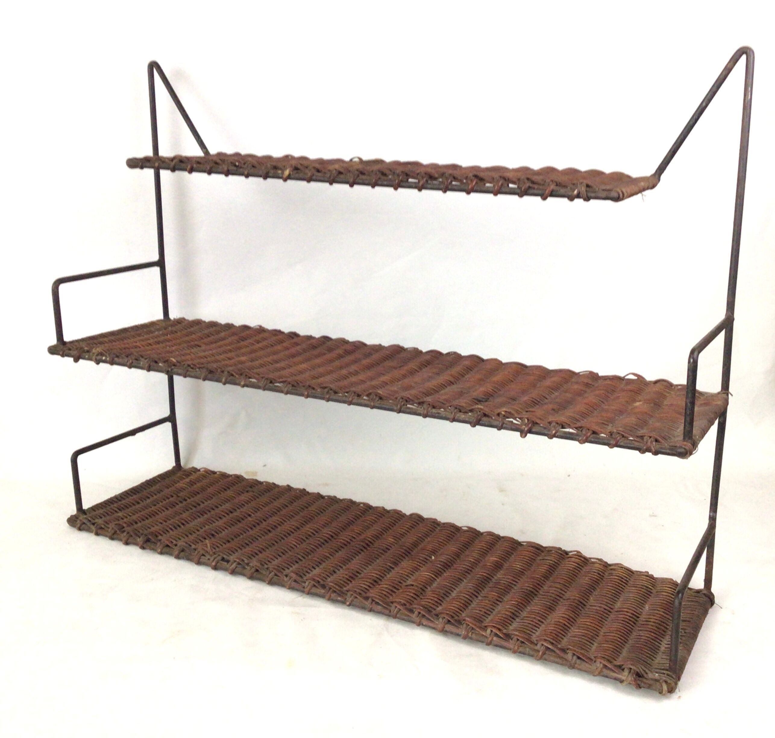 Metal and wicker shelf Raoul Guys