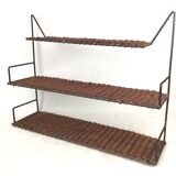 Metal and wicker shelf Raoul Guys