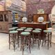 Set of 11 bar stools from the 1960s.