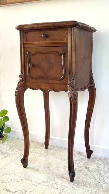 TABLE de Chevet Style Louis XV MARBRE