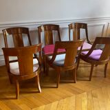 Empire style dining room: extendable table and 6 chairs