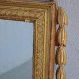 Miroir en bois doré Louis XVI époque XIXème 72x152cm