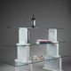 Carrara marble and glass library - 1970