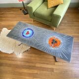 Coffee table with ceramic tiles by Belarti