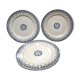 Sept  assiettes  plates de Sarregemines