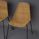 Mid-Century Wicker Chairs by Gian Franco Legler, 1950s. Set of 4