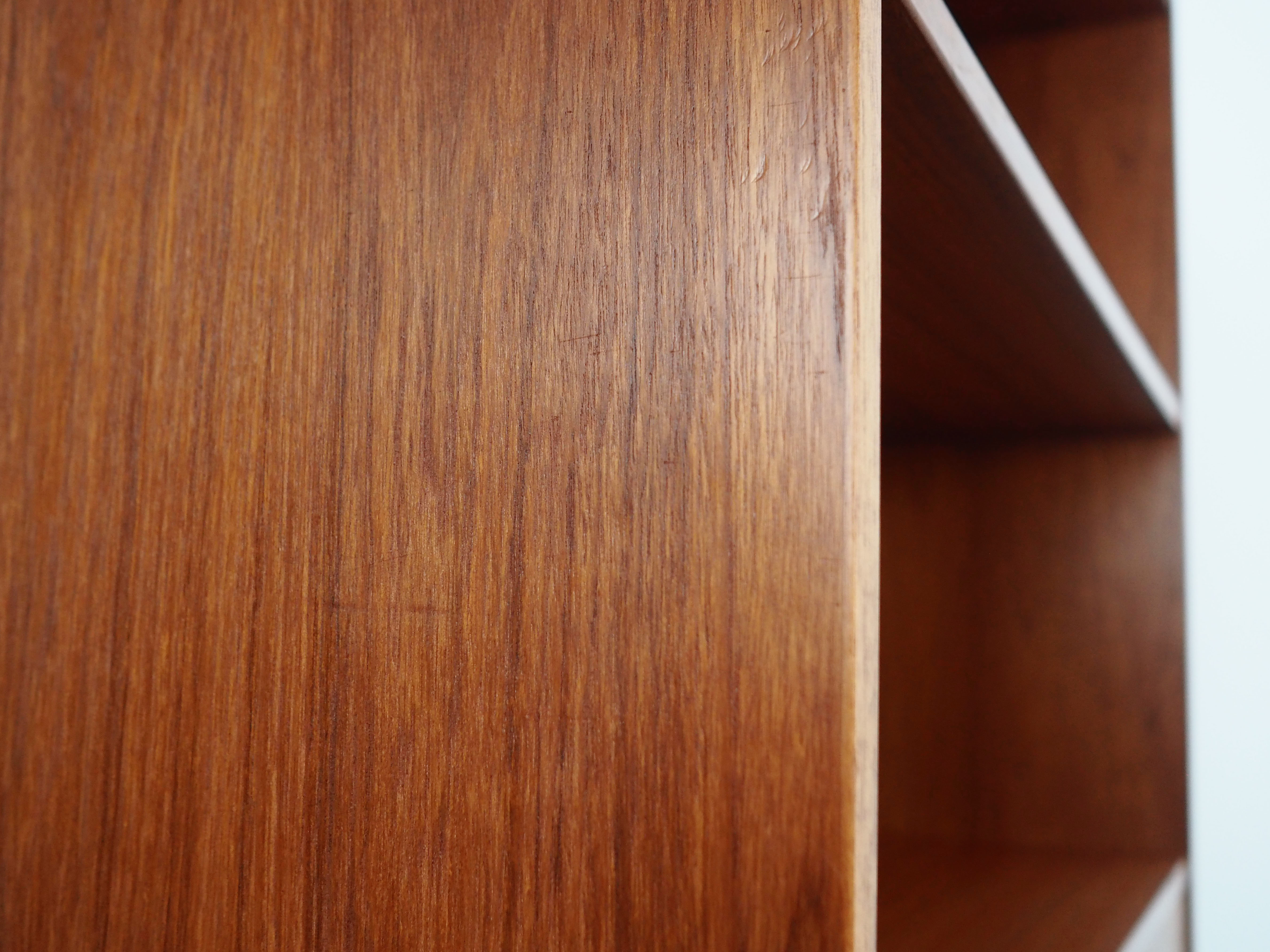 Teak bookcase, Danish design, 1970s, production: Denmark
