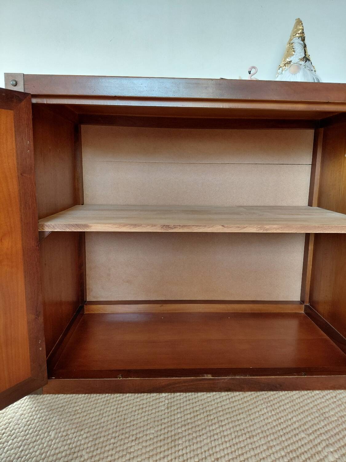 Buffet under Roche Bobois in wood, Chinese/Asian vintage furniture.