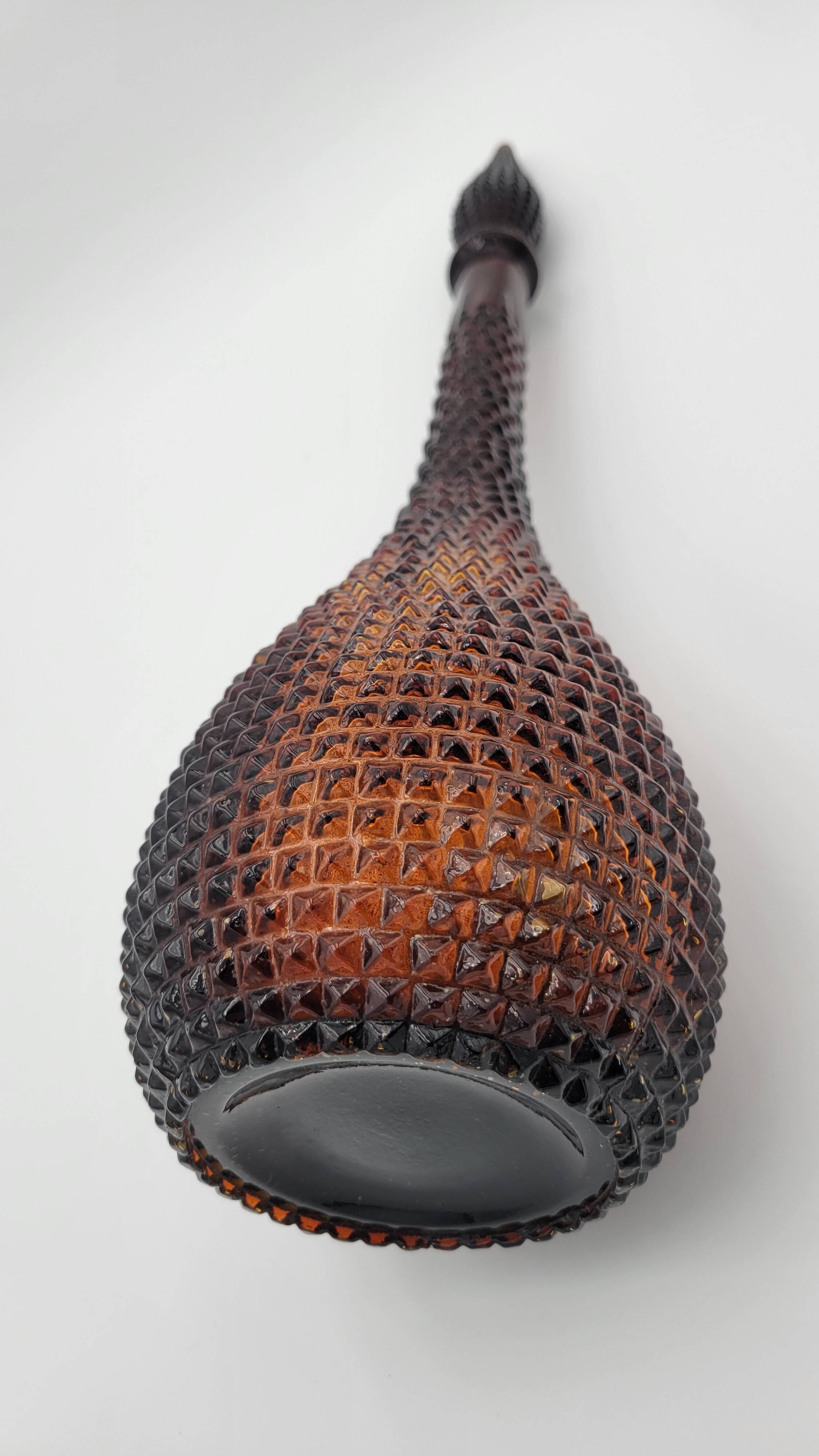 Carafe Italienne Empoli en verre ambré
