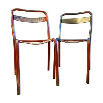 Pair of Tolix chairs