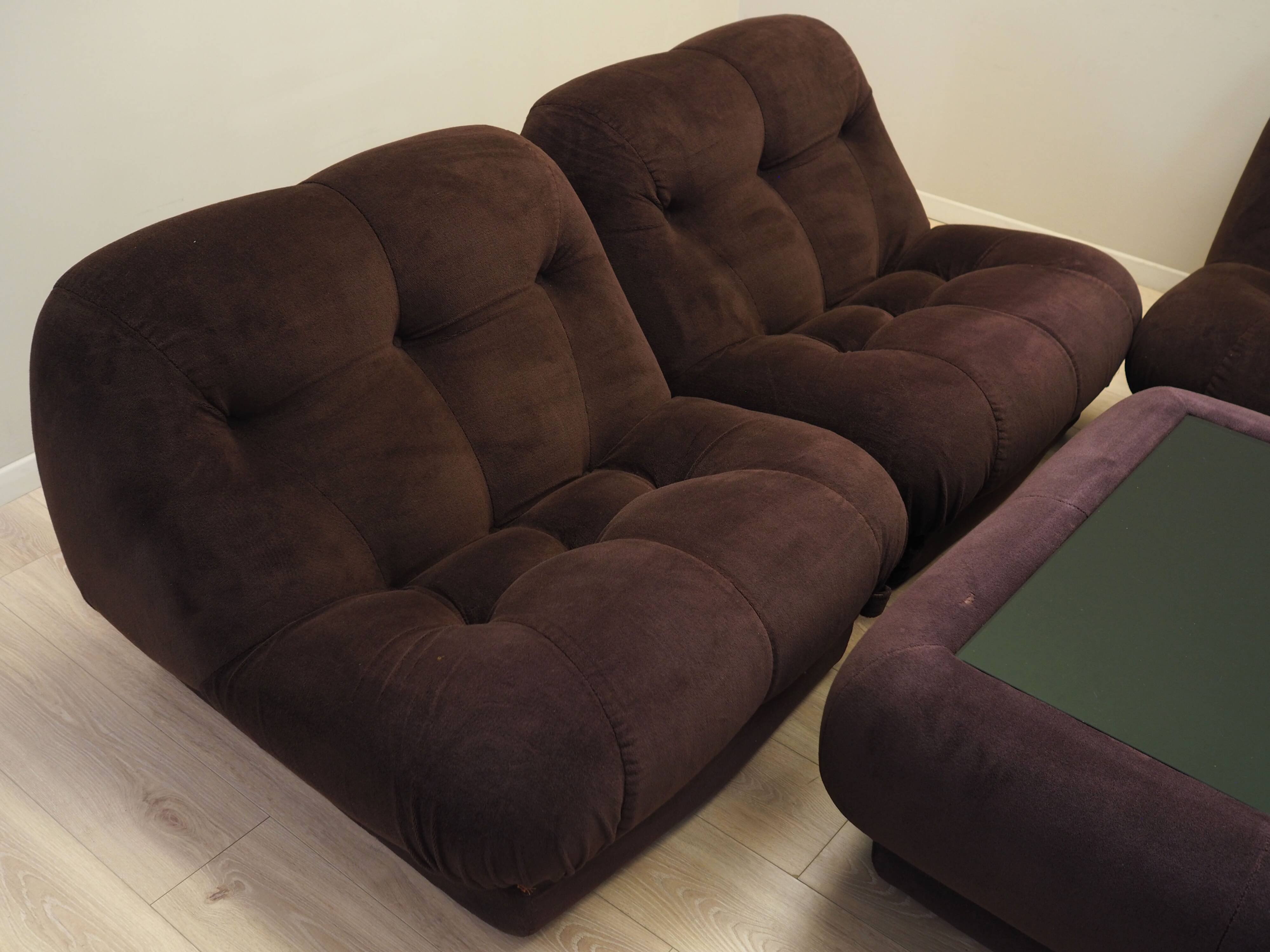 Living room set, Italian design,  Rino Maturi, Mimo Padova