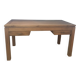 Grande table basse en teck massif avec 2 tiroirs traversants – Design intem