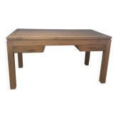 Grande table basse en teck massif avec 2 tiroirs traversants – Design intem