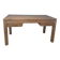 Grande table basse en teck massif avec 2 tiroirs traversants – Design intem