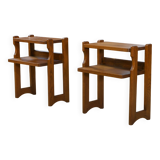 Pair of bedside tables by Guillerme and Chambron for "Votre Maison" 1960s
