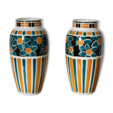 Pair of art deco vases