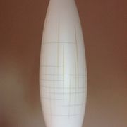 Scandinavian vintage 1960s white opaline warhead suspension