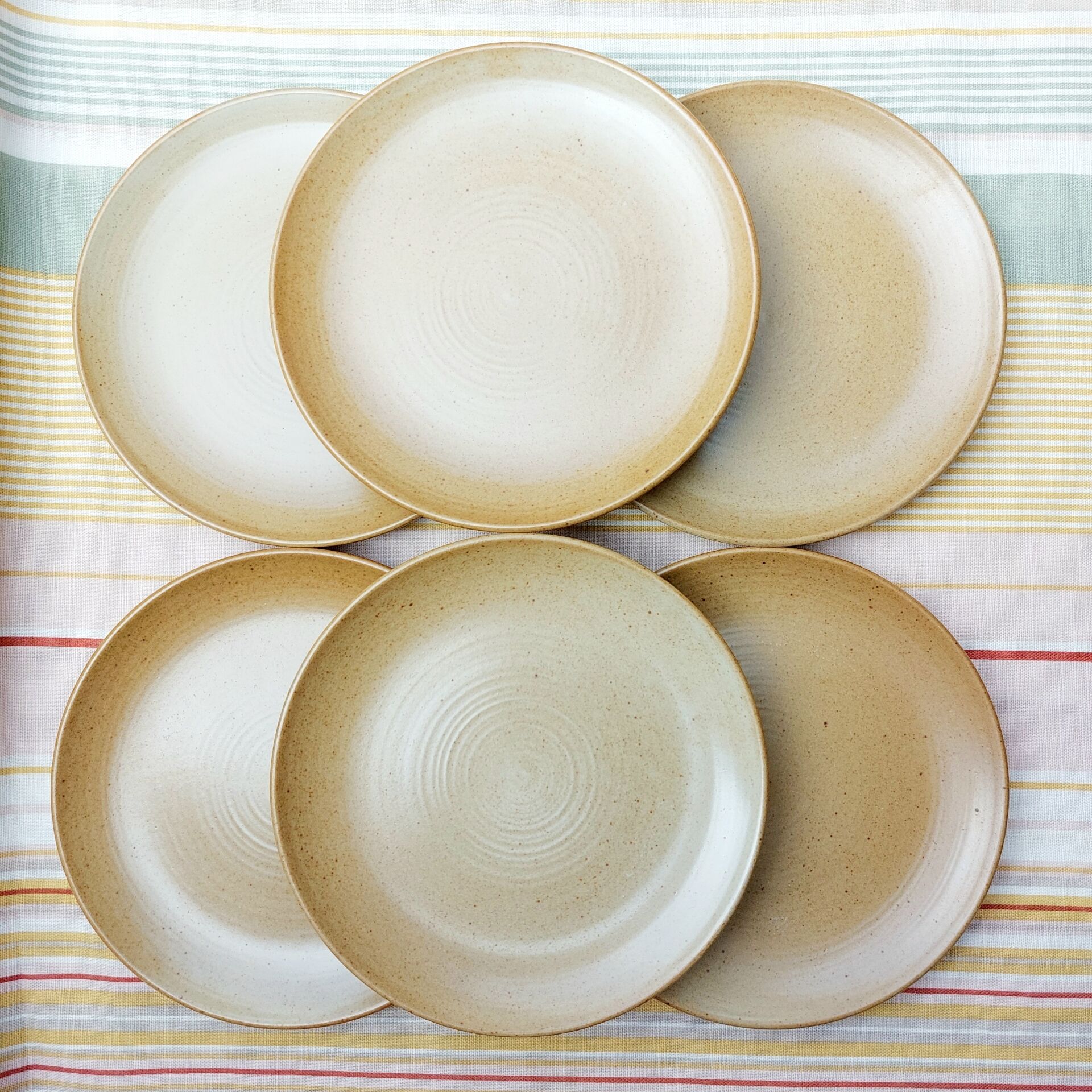 CNP Village stoneware dessert plates