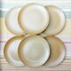 CNP Village stoneware dessert plates