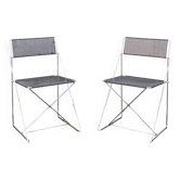 Chaises X-line de Niels Jorgen Haugesen pour Magis 1977