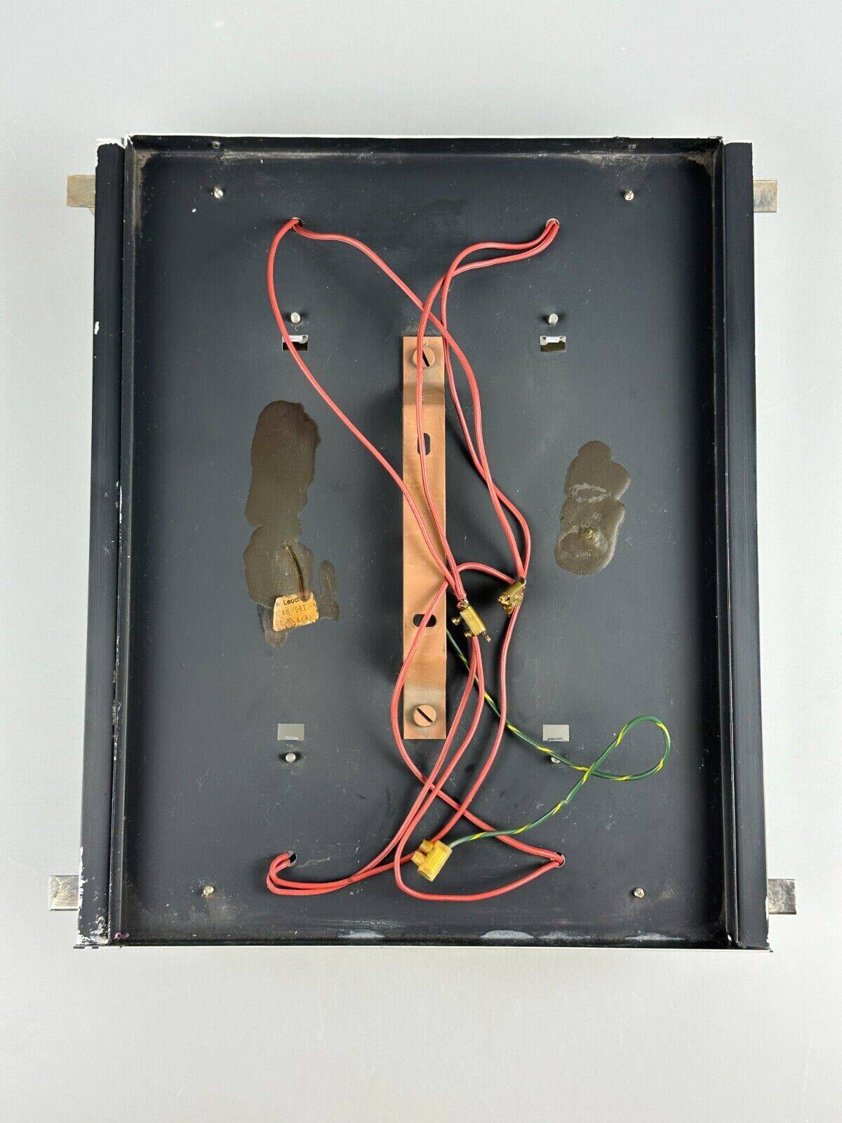 60s 70s ice glass flush mount ceiling lamp by Kaiser Leuchten Germany