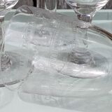 Engraved crystal glasses