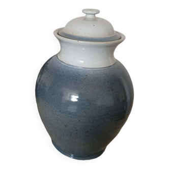 Large Valerien Taber stoneware apothecary medicine jar