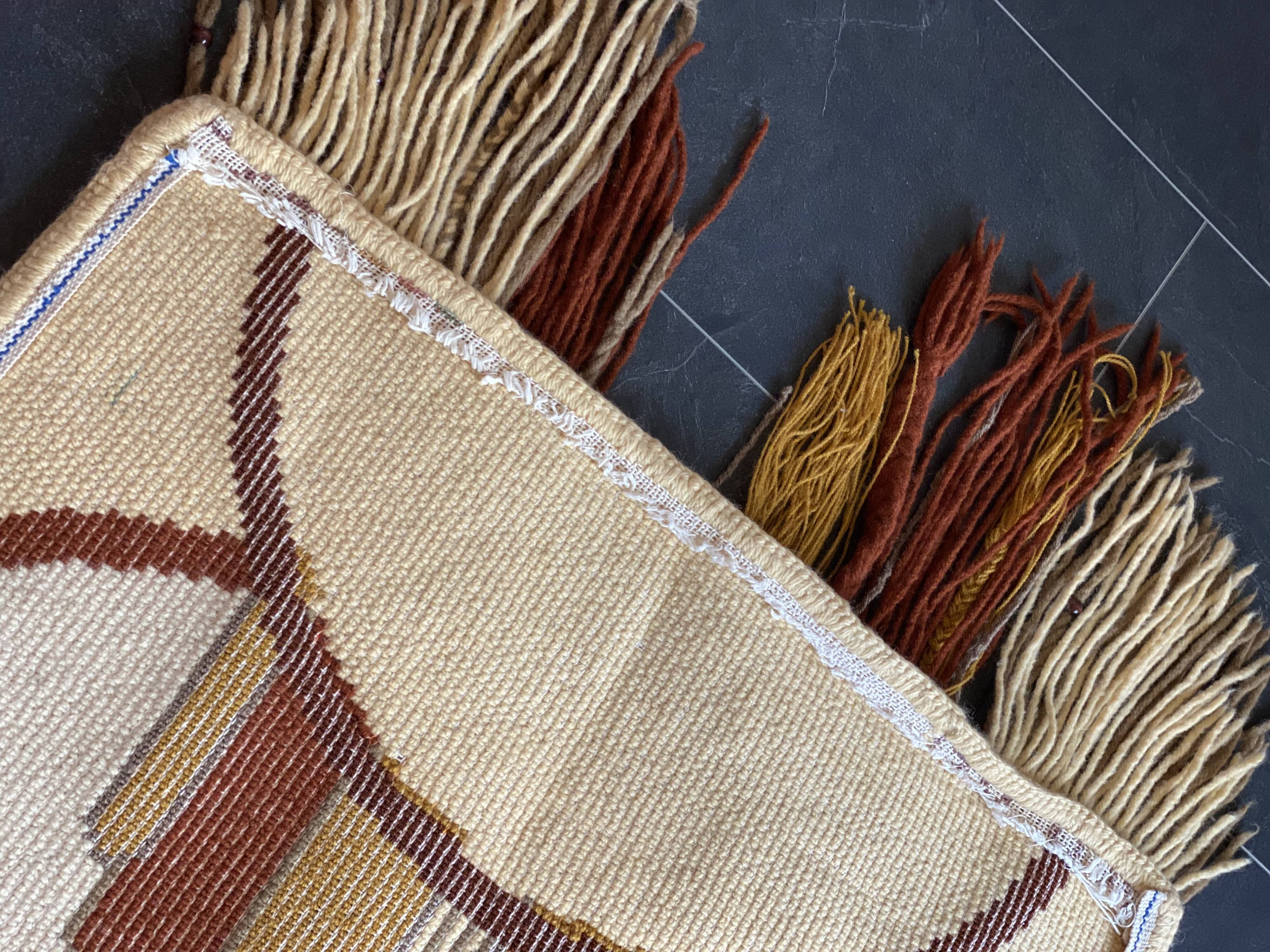 Tenture murale en macramé vintage fait à la main