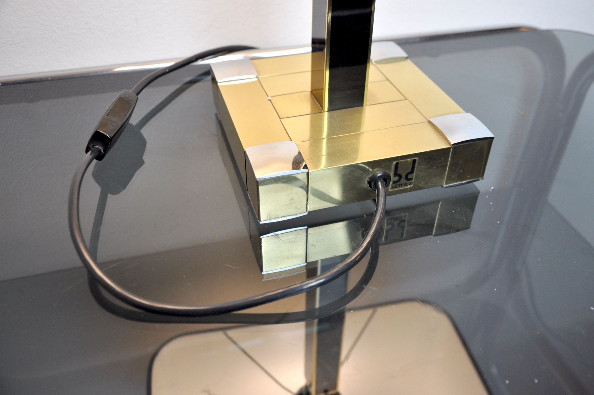 Lampe de table regency par Bd Lumica, Italie, 1970