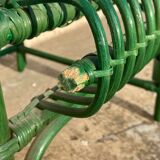 Fauteuil rotin vert