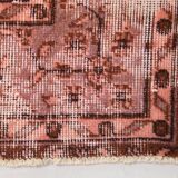 Vintage Large Pink & Red Floral Rug, 207x297Cm