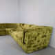Canapé modulaire design vintage velours vert 'Groovy 70s'