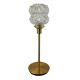 Table lamp globe in chiseled glass