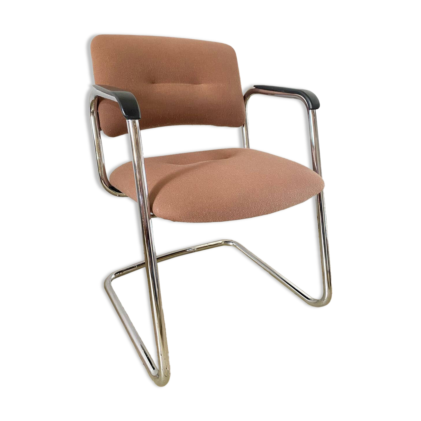 Fauteuil Strafor en laine rose