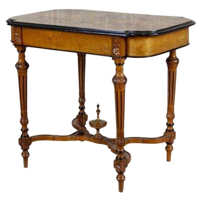 Late 19th Century Walnut Coffee Table, 1890s