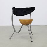 4x Postmodern Dining Chair by Rob Eckhardt, 1980s NEW upholstery