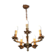 Lustre à 5 branches en laiton