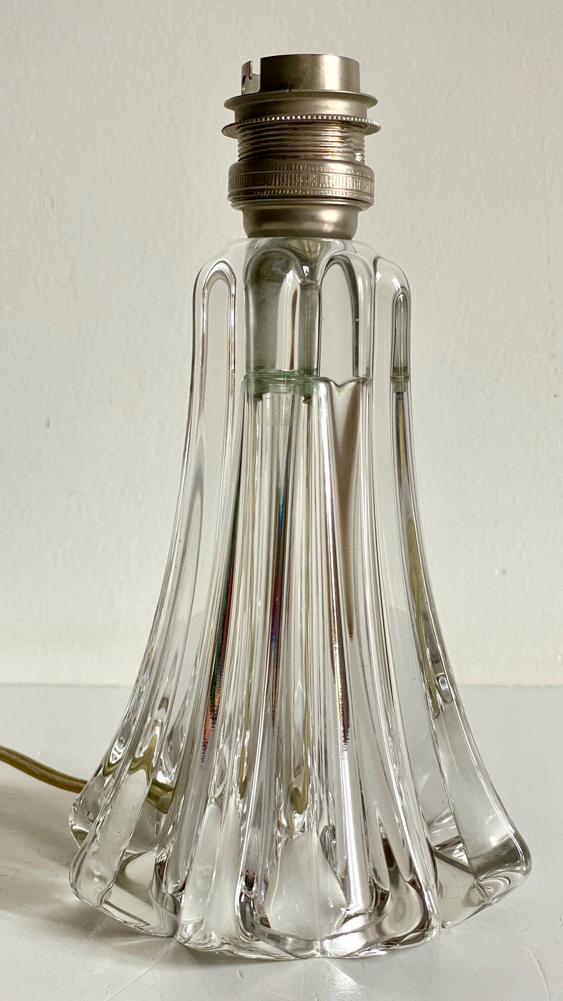 Art deco crystal star lamp base