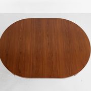 Midcentury Danish round dining table in teak by Severin Hansen for Haslev 1960s