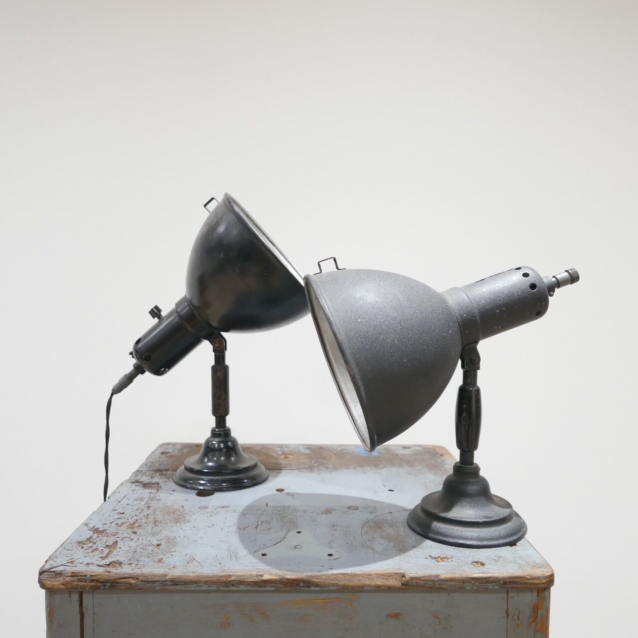 Pair of antique german uplighter's or spot lamps by Kandem