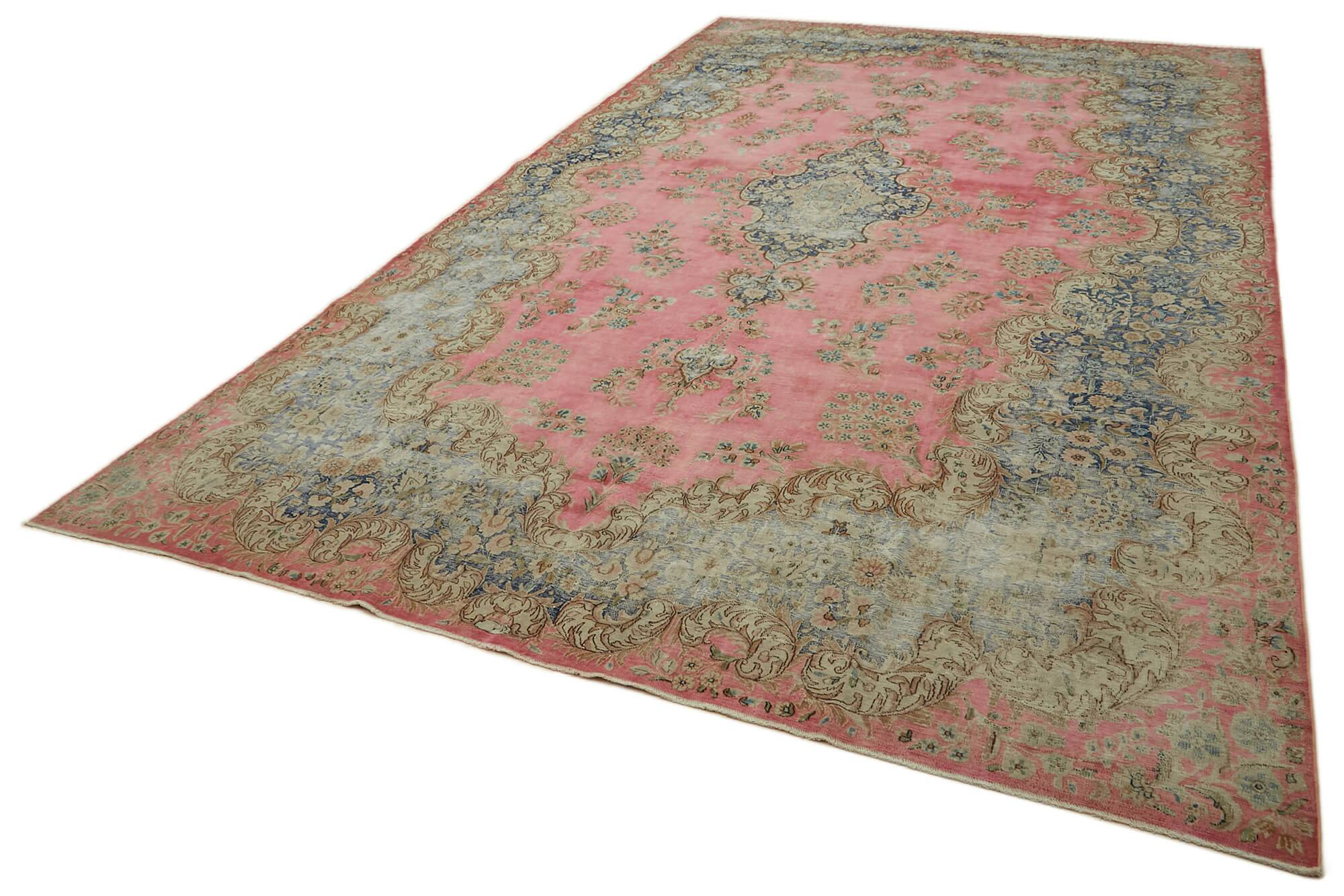 Tapis vintage unique fait à la main 300 cm x 494 cm