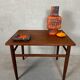 Table d'appoint vintage – Teck – O.M.F.
