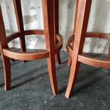 Lot of five old bistro stools