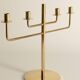 Scandinavian Modern Brass Candelabra by Hans-Agne Jakobsson, Markaryd, 1960s